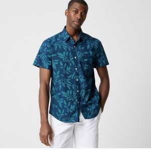 J Crew Short-sleeve printed flex casual shirt